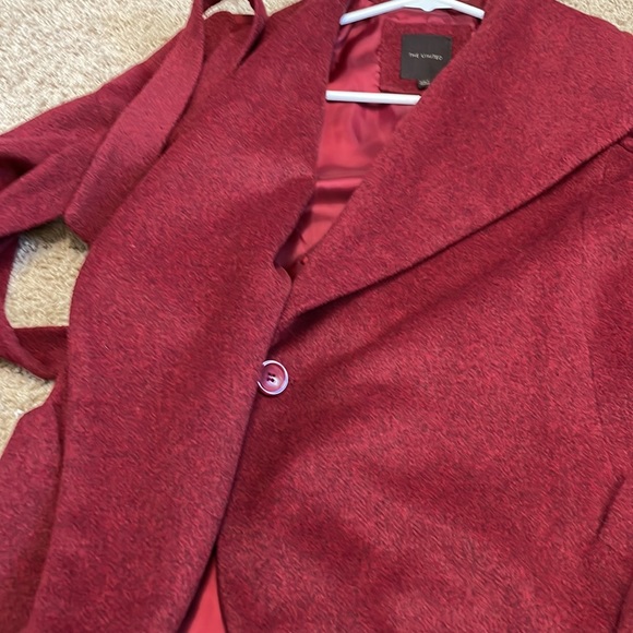 The Limited wool blend red front tie jacket - Picture 9 of 10
